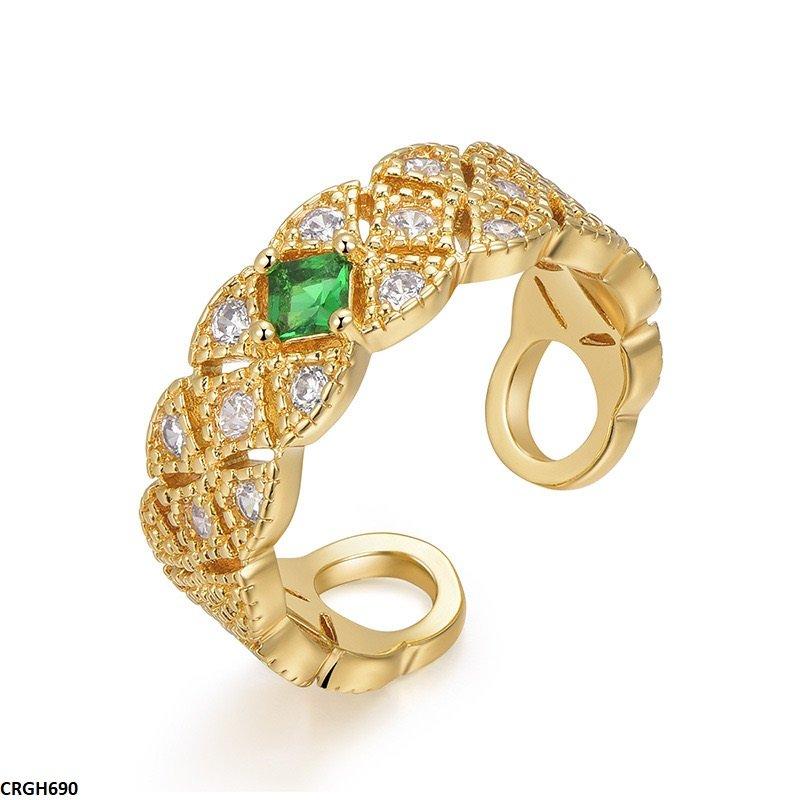 CRGH690 JJS Square Stone Ring Adjustable