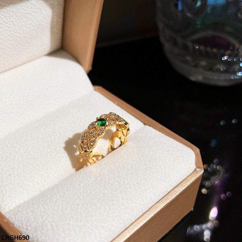 CRGH690 JJS Square Stone Ring Adjustable