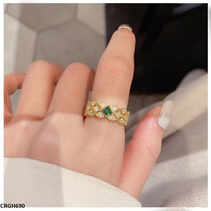 CRGH690 JJS Square Stone Ring Adjustable