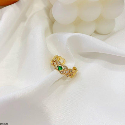 CRGH690 JJS Square Stone Ring Adjustable