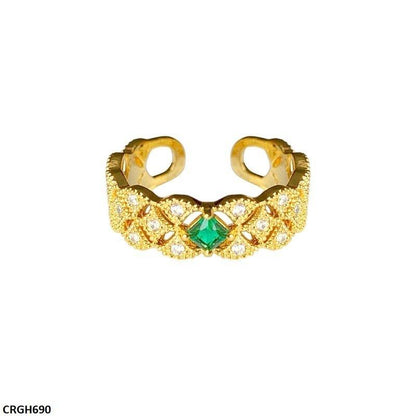 CRGH690 JJS Square Stone Ring Adjustable