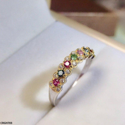 CRGH703 KRL Multi Stone Ring Adjustable