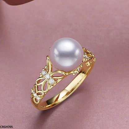 CRGH705 KRL Pearl Ring Adjustable