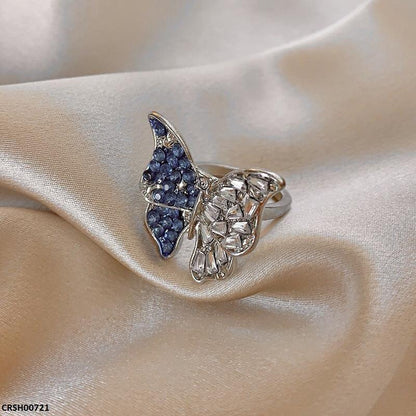 CRSH00721 HJF Butterfly Adjustable Ring - CRSH