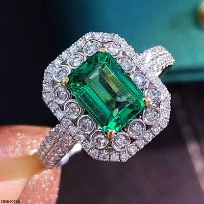 CRSH00736 CSH  Rectangle Stone Ring - CRSH