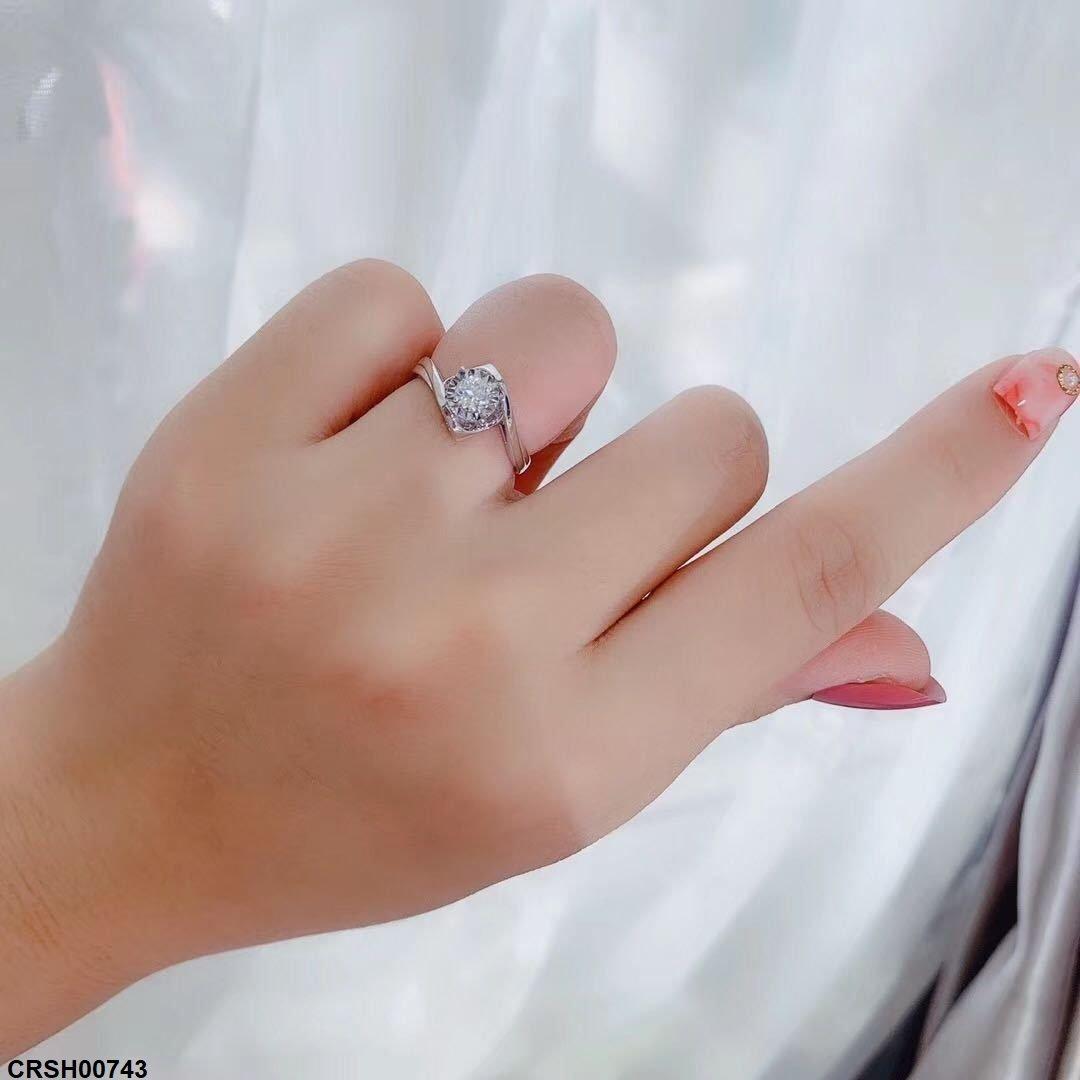CRSH00743 BLX Round Stone Ring Adjustable - CRSH