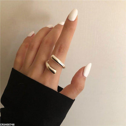 CRSH00748 WNS Wrap Silver Ring Adjustable - CRSH