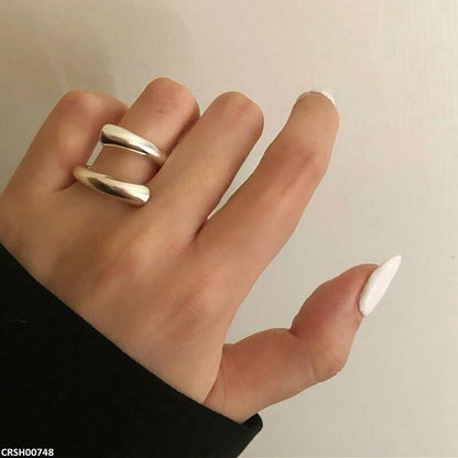 CRSH00748 WNS Wrap Silver Ring Adjustable - CRSH