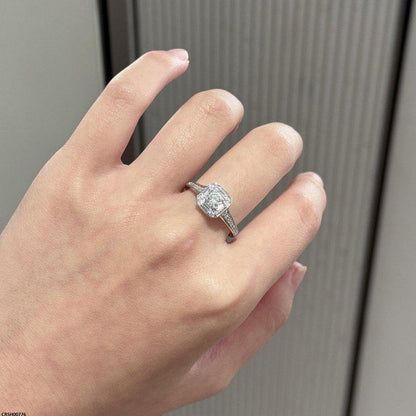 CRSH00776 KRL Square Round Stone Ring Adjustable - CRSH