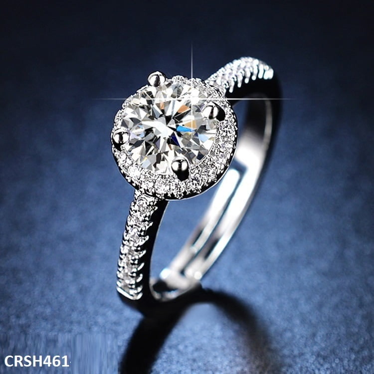 CRSH461 ZFQ Round Birthstone Ring Adjustable