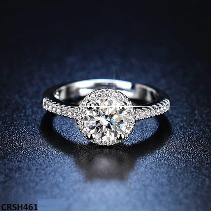 CRSH461 ZFQ Round Birthstone Ring Adjustable