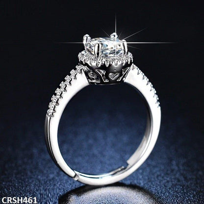 CRSH461 ZFQ Round Birthstone Ring Adjustable
