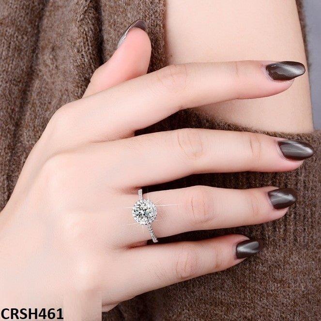 CRSH461 ZFQ Round Birthstone Ring Adjustable