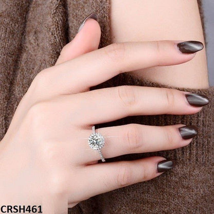 CRSH461 ZFQ Round Birthstone Ring Adjustable