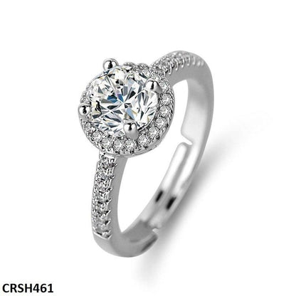 CRSH461 ZFQ Round Birthstone Ring Adjustable