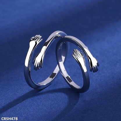CRSH478 BLX Hug Couple Ring Adjustable