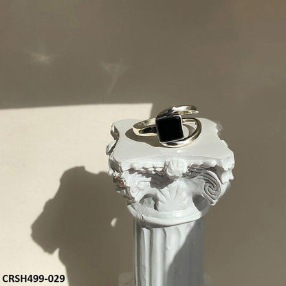 CRSH499 WNS Curved Square Ring Adjustable