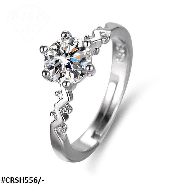 CRSH556 ZFQ ZigZag Catherdral Ring Adjustable