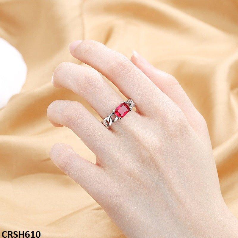 CRSH610 SZL Link Chain Square Ring