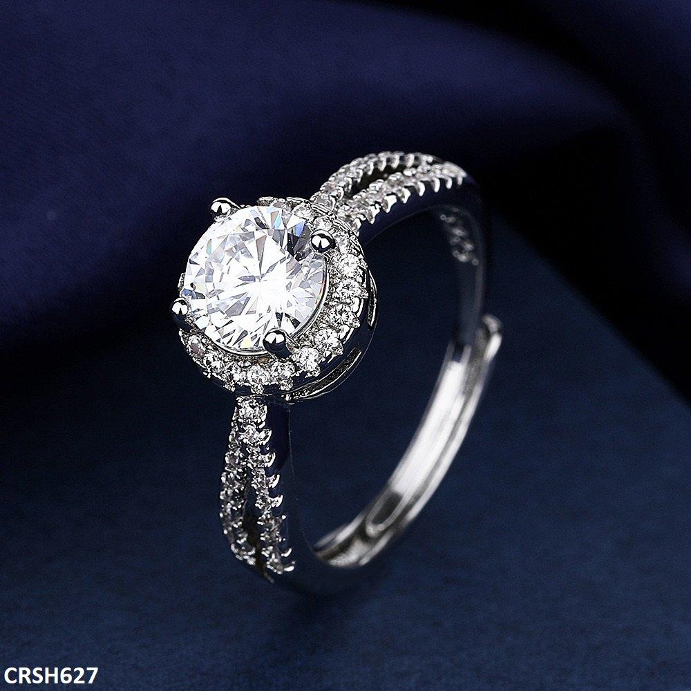 CRSH627 BLX Imp Cocktail Ring Adjustable
