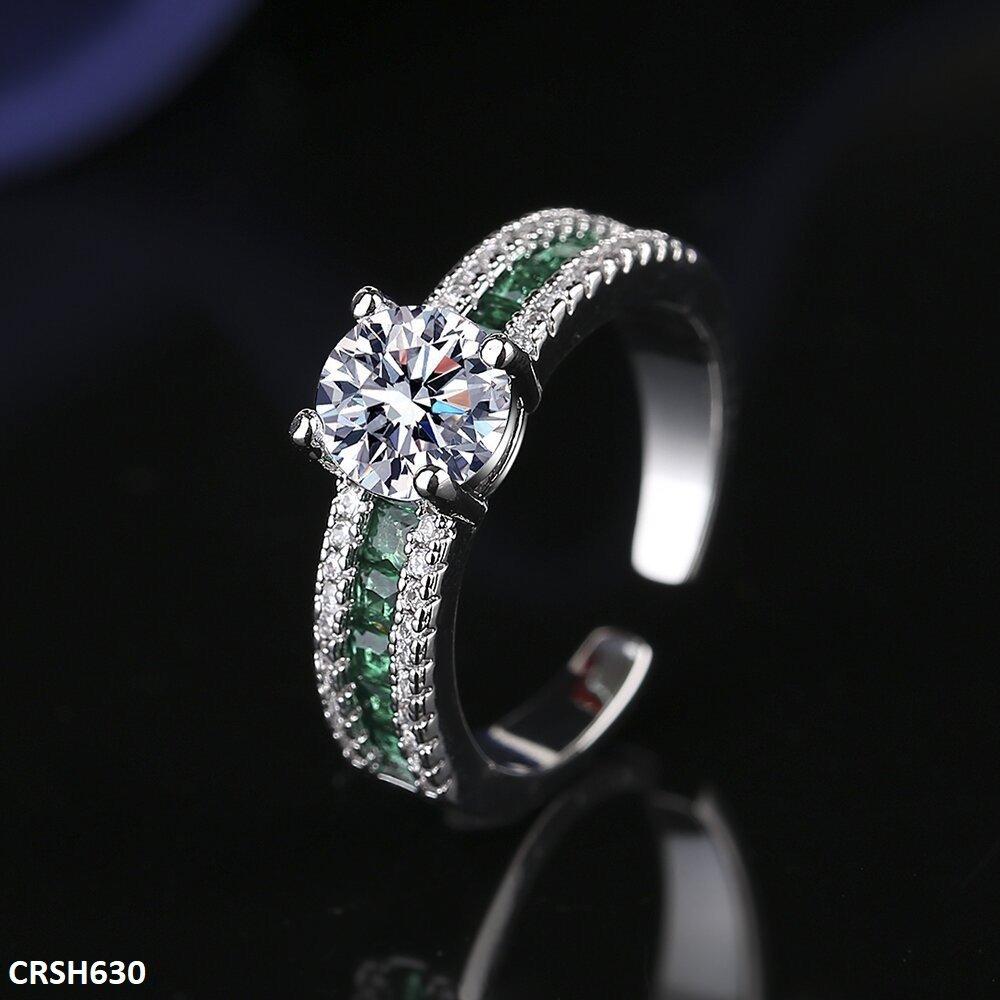 CRSH630 BLX Imp Square Layered Ring Adjustable