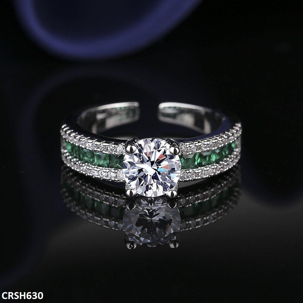 CRSH630 BLX Imp Square Layered Ring Adjustable