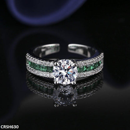 CRSH630 BLX Imp Square Layered Ring Adjustable