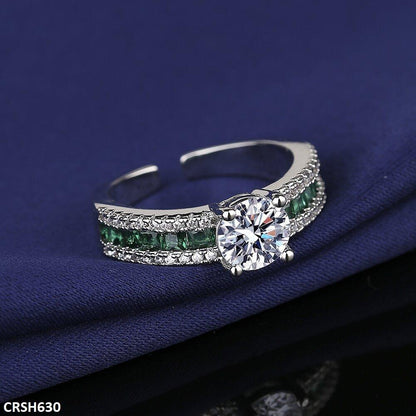CRSH630 BLX Imp Square Layered Ring Adjustable