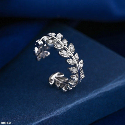 CRSH653 BLX Leaf Layered Ring Adjustable