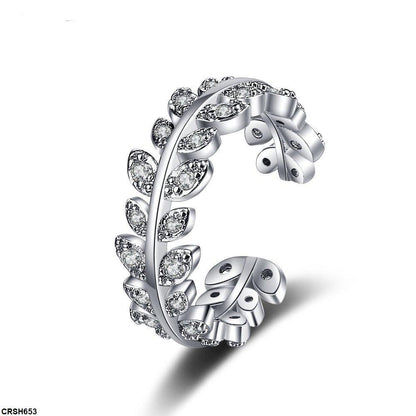 CRSH653 BLX Leaf Layered Ring Adjustable