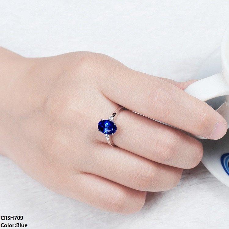 CRSH709 KRL Oval Stone Ring Adjustable