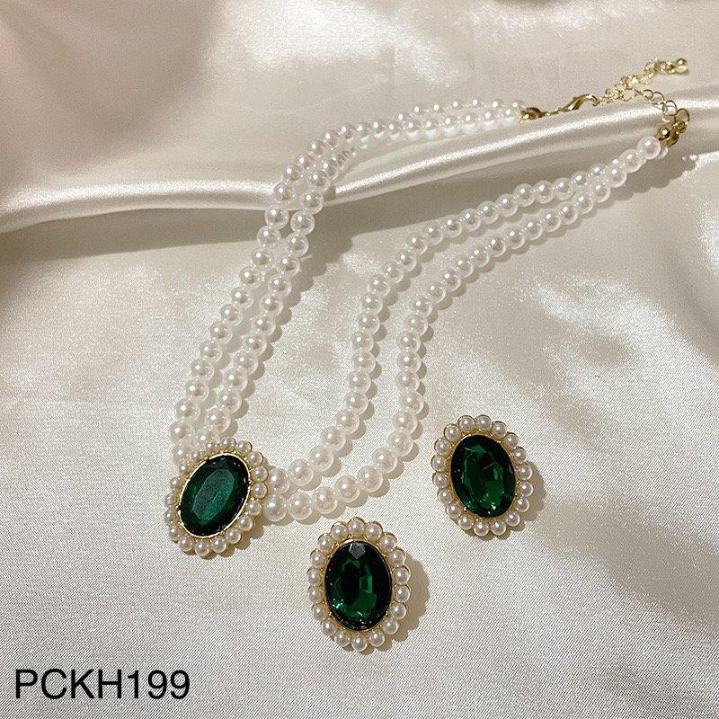 PCKH199 SDQ Pearl Oval Choker Set