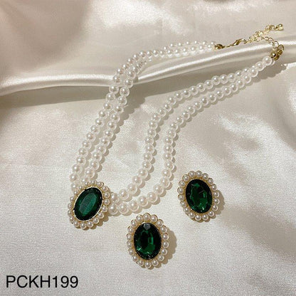 PCKH199 SDQ Pearl Oval Choker Set