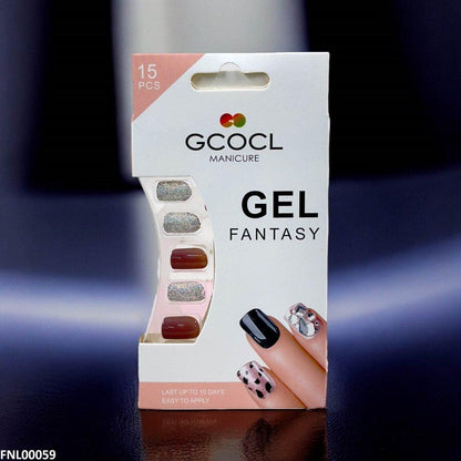 FNL00059 PNA Gel Nail Artificial Rounded Nail Set - FNL