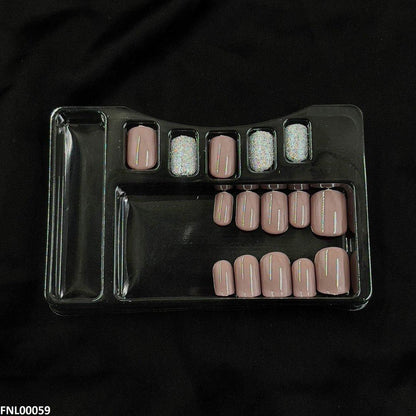 FNL00059 PNA Gel Nail Artificial Rounded Nail Set - FNL