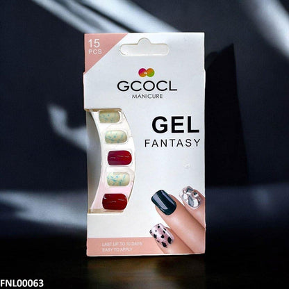 FNL00063 PNA Gel Nail Artificial Rounded Nail Set - FNL