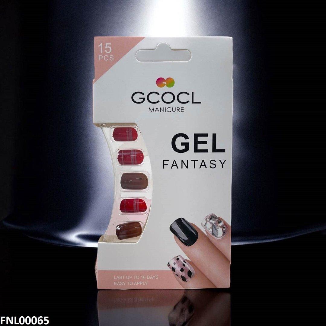 FNL00065 PNA Gel Nail Artificial Rounded Nail Set - FNL