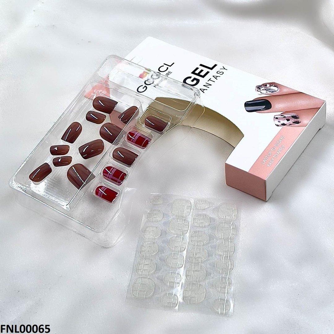 FNL00065 PNA Gel Nail Artificial Rounded Nail Set - FNL