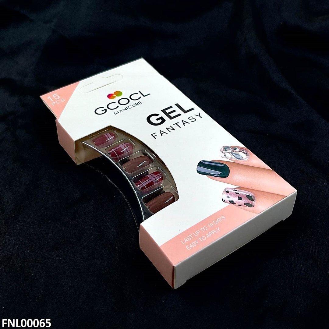 FNL00065 PNA Gel Nail Artificial Rounded Nail Set - FNL