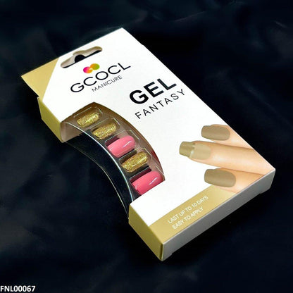 FNL00067 PNA Gel Nail Artificial Rounded Nail Set - FNL