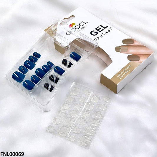 FNL00069 PNA Gel Nail Artificial Rounded Nail Set - FNL