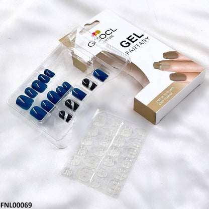 FNL00069 PNA Gel Nail Artificial Rounded Nail Set - FNL