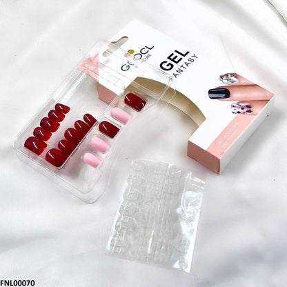 FNL00070 PNA Gel Nail Artificial Rounded Nail Set - FNL
