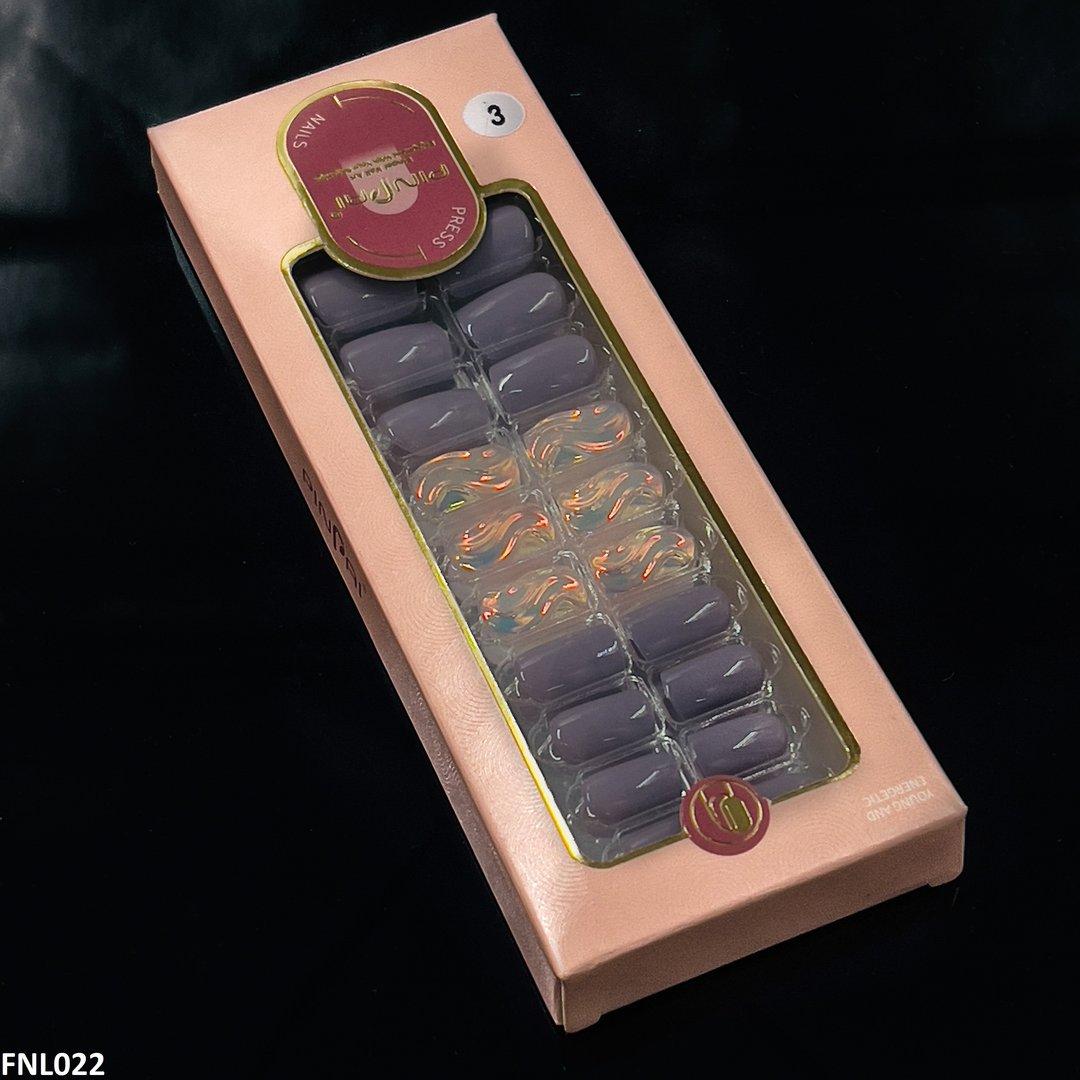 FNL022 PNA Oval Energetic Look Fake Nail Set 30Pcs