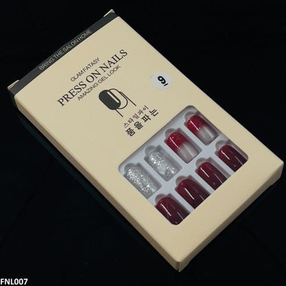 FNL007 PNA Squoval Short Fake Nail Set 30Pcs