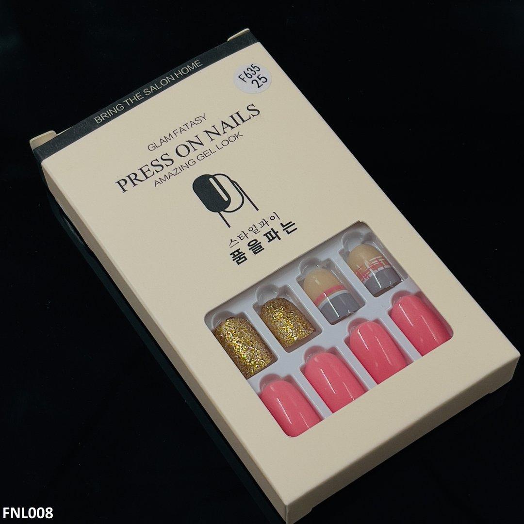 FNL008 PNA Squoval Short Fake Nail Set 30Pcs