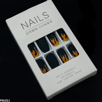 FNL011 PNA Squoval Fake Nail Set 24Pcs