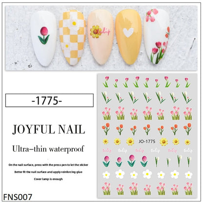 FNS007 PNA Flower/Sun Flower/Rose Nail Sticker