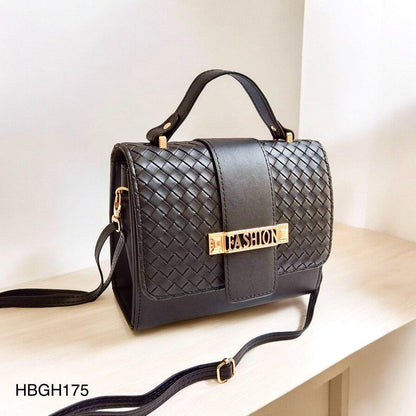 HBGH175 QWZ Fashion Metallic Buckle Hand Bag
