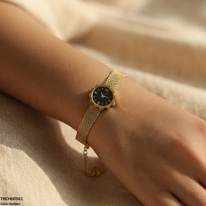 TBCH00561 ALQ Stainless Steel Flower Watch Bracelet - TBCH